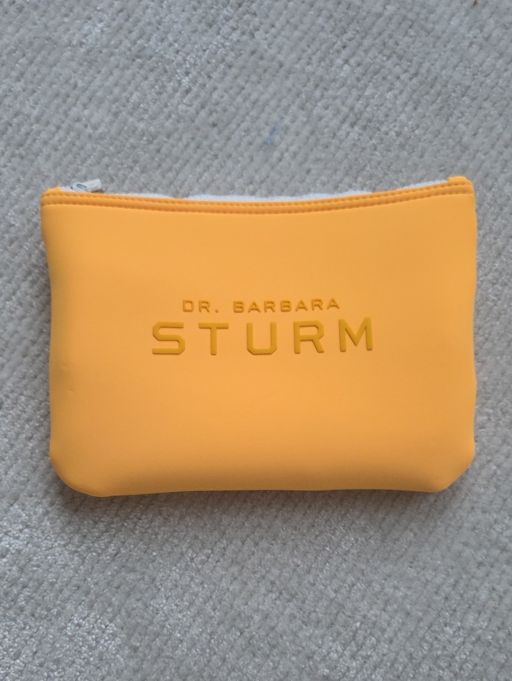 Dr. Barbara Sturm Bright Yellow Neoprene Cosmetic Pouch